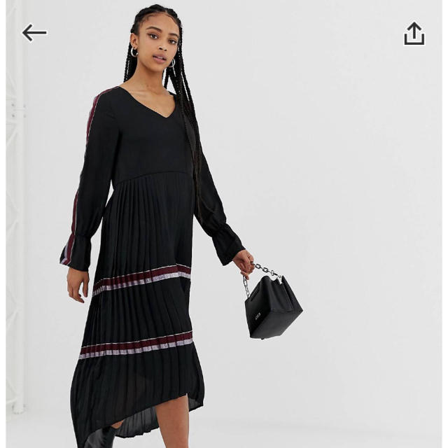 asos(エイソス)のAmy Lynn ベルスリーブミニドレス レディースのワンピース(ロングワンピース/マキシワンピース)の商品写真