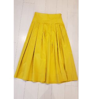 ザラ(ZARA)のZARA★マスタードイエロー★ロングスカート★xs (ロングスカート)