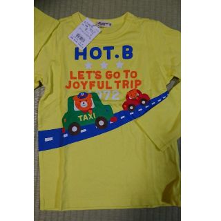 ホットビスケッツ(HOT BISCUITS)の専用《新品タグ付》ミキハウス ホットビスケッツ ロンＴ120㎝ イエロー(Tシャツ/カットソー)