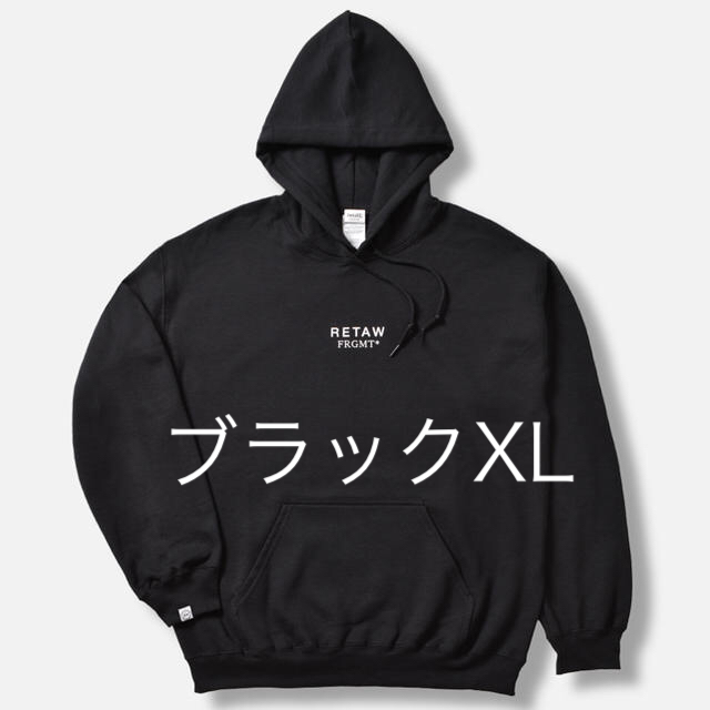 XL black retaW×fragment FRGMT hoodie