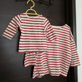 ユニクロ(UNIQLO)の親子♥ペアルック♥リンクコーデ♥おそろい(Ｔシャツ)