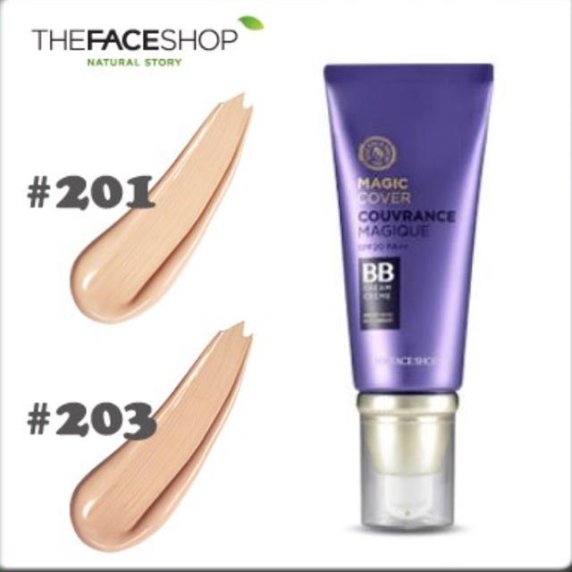 THE FACE SHOP(ザフェイスショップ)のTHE FACE SHOP マジックカバー BBクリーム  #203 コスメ/美容のベースメイク/化粧品(BBクリーム)の商品写真