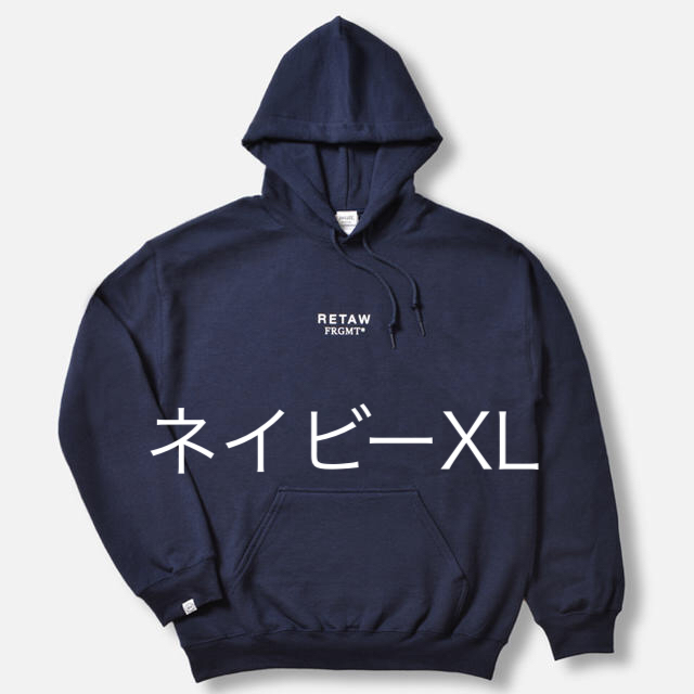 XL navy retaW×fragment FRGMT hoodie