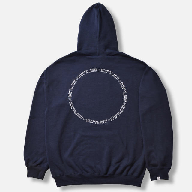 XL navy retaW×fragment FRGMT hoodie