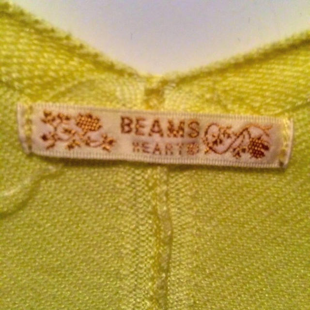 BEAMS(ビームス)のイエローカーディガン レディースのトップス(カーディガン)の商品写真