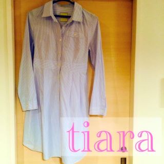 ティアラ(tiara)のtiara♡ストライプワンピース♡(ひざ丈ワンピース)