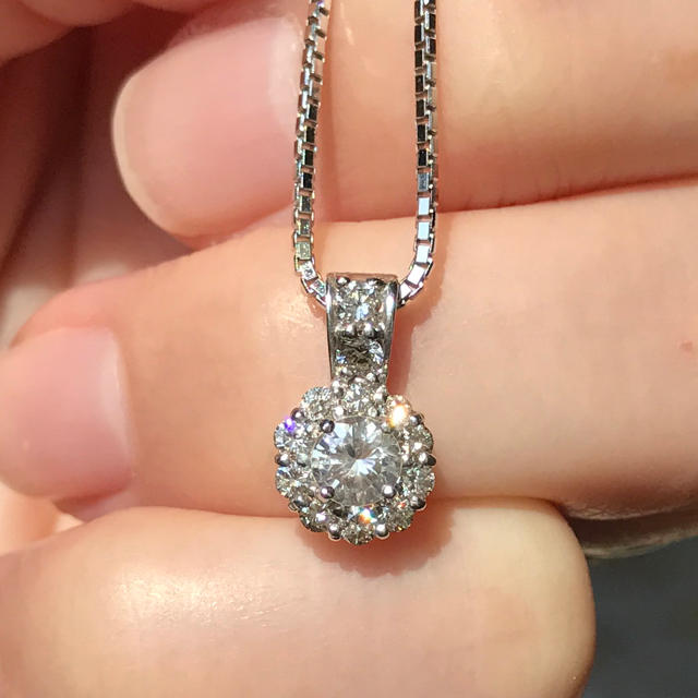 【トップのみ専用】ネックレス 0.51ct K18WG ジュエリーマキ