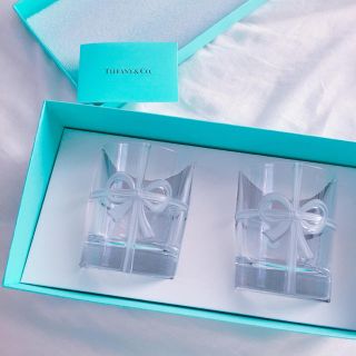 ティファニー(Tiffany & Co.)のティファニー ボウグラス 2個セット(グラス/カップ)