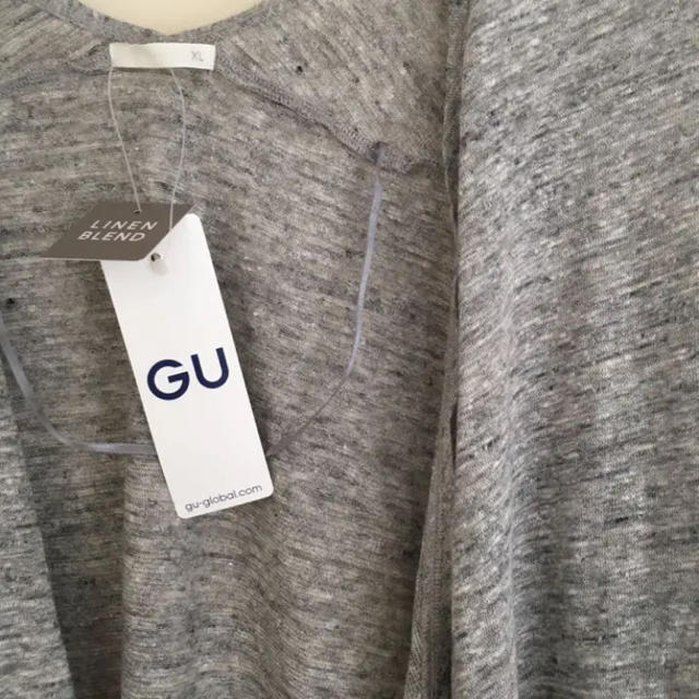 GU(ジーユー)のGU 新品 カーディガン XL リネンカーディガン 無印良品 ZARA 好きにも レディースのトップス(カーディガン)の商品写真