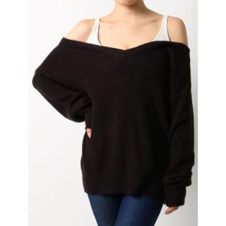 ジェイダ(GYDA)の完売色新品GYDA レイヤードオフショルニットTOPS ジェイダ(ニット/セーター)