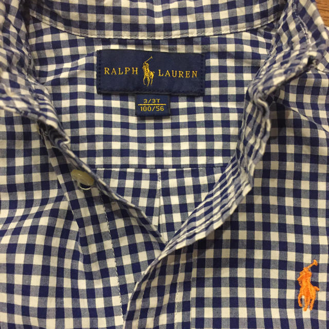 Ralph Lauren(ラルフローレン)のお値下げ❣️ 美品‼️ラルフローレン★長袖チェックシャツ★100cm キッズ/ベビー/マタニティのキッズ服男の子用(90cm~)(ブラウス)の商品写真