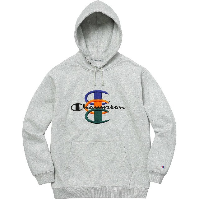 Supreme/Champion Stacked C Hooded Sweat