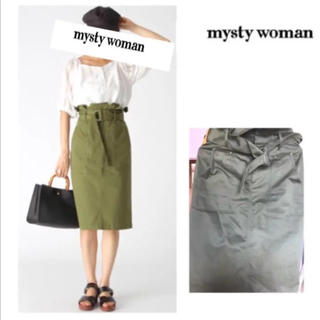 ミスティウーマン(mysty woman)のミスティウーマンスカート(ひざ丈スカート)