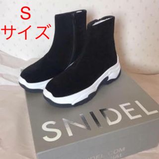 スナイデル(SNIDEL)の【専用】SNIDEL♡試着のみ♡ジップスニーカーソール♡ブラック S(スニーカー)