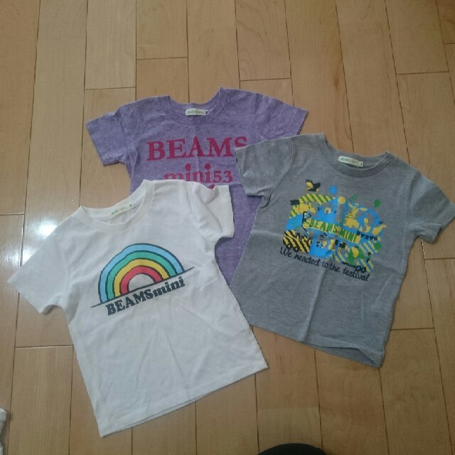 BEAMS(ビームス)のBEAMS三点セット キッズ/ベビー/マタニティのキッズ服男の子用(90cm~)(Tシャツ/カットソー)の商品写真