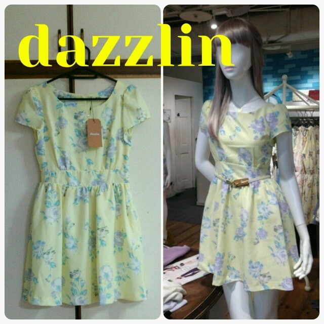 dazzlin(ダズリン)のダズリン*未使用 花柄ワンピース レディースのワンピース(ミニワンピース)の商品写真