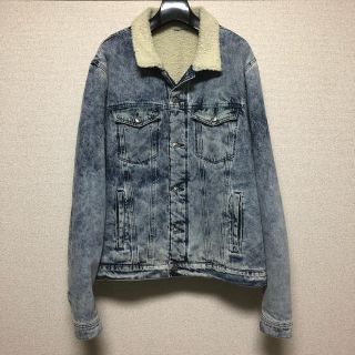 エイチアンドエム(H&M)のH&M ボアデニムジャケット XL(Gジャン/デニムジャケット)