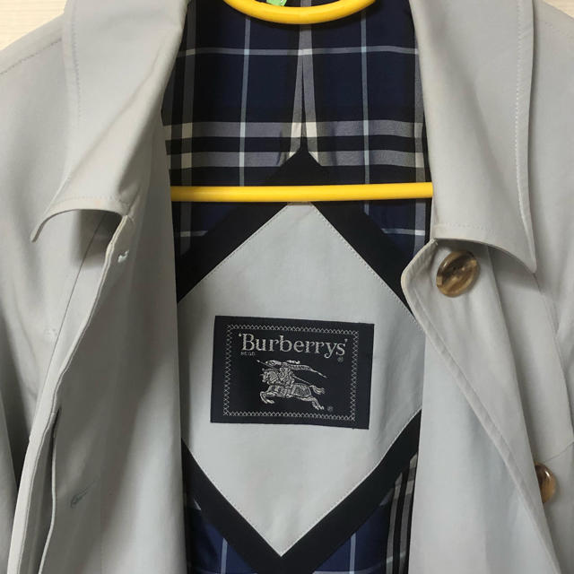 BURBERRY(バーバリー)の◆Burberry s’ ステンカラーコート【38】Mサイズ相当 三陽商会 水色 レディースのジャケット/アウター(スプリングコート)の商品写真