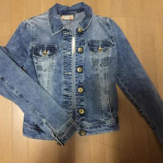 ベルシュカ(Bershka)のベルシュカ ジージャン ダメージ加工 ハート(Gジャン/デニムジャケット)