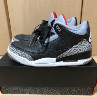 ナイキ(NIKE)の28.0 nike air jordan 3 black cement(スニーカー)