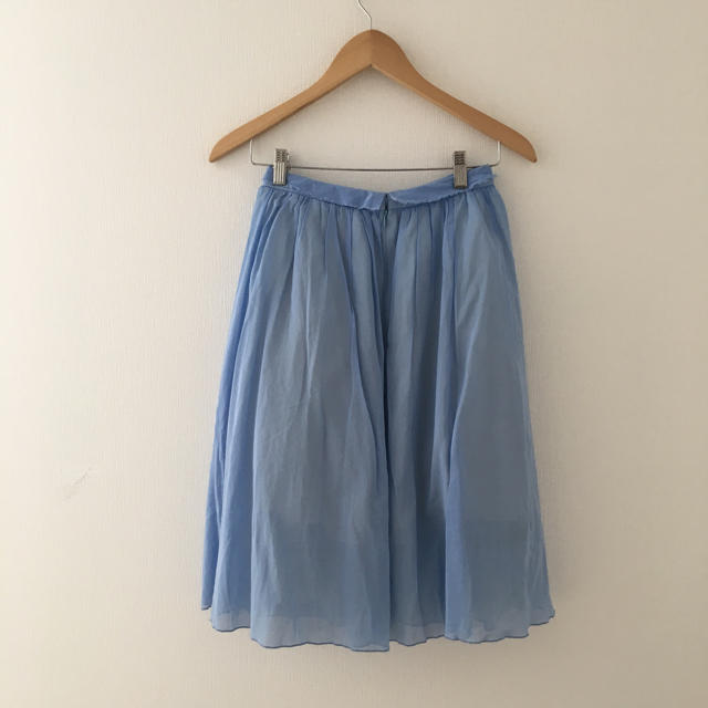 MACPHEE(マカフィー)のトゥモローランド MACPHEE マカフィー きれい色フレアスカート/36 水色 レディースのスカート(ひざ丈スカート)の商品写真