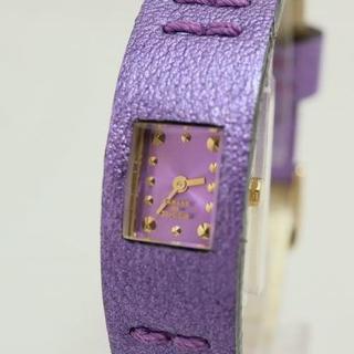 カバンドズッカ(CABANE de ZUCCa)の良品 カバン ド ズッカ 腕時計 動作中 薄紫系 女性用(腕時計)