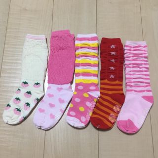 《お買い得！》女児靴下 14〜18㎝ 5足セット(靴下/タイツ)