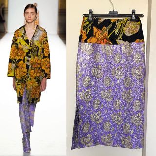 DRIES VAN NOTEN ドリスヴァンノッテン 花柄刺繍スカート 34-siegfried