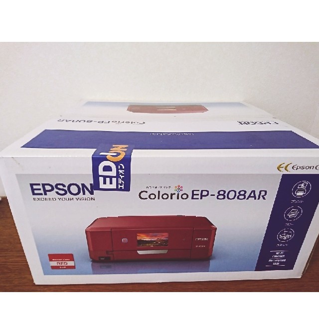 EPSON(エプソン)の【新品 送料無料】EPSON プリンタ EP-808AR インクジェット複合機  スマホ/家電/カメラのPC/タブレット(PC周辺機器)の商品写真