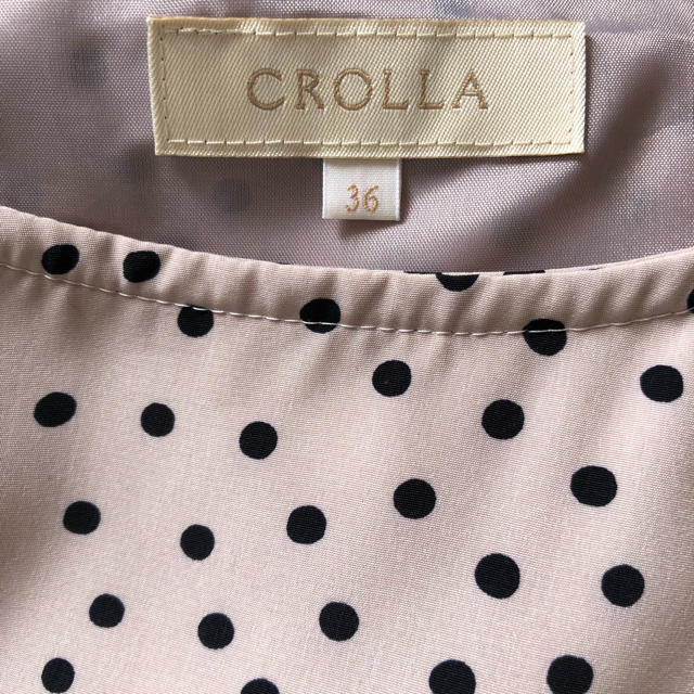 CROLLA(クローラ)のCROLLA ドット ワンピース ☆美品☆ レディースのワンピース(ミニワンピース)の商品写真