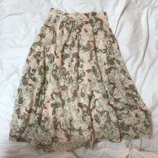 グリモワール(Grimoire)のVintage paisley lace skirt(ひざ丈スカート)