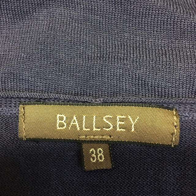 Ballsey(ボールジィ)のBALLSEY ネイビーシルク混ニットワンピース 美品 レディースのワンピース(ミニワンピース)の商品写真