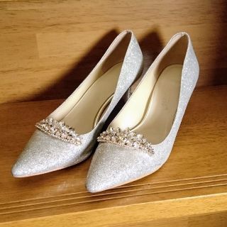 ジミーチュウ(JIMMY CHOO)の【本革】ジミーチュウ風 JIMMY CHOO風 キラキラ ビジュー パンプス(ハイヒール/パンプス)