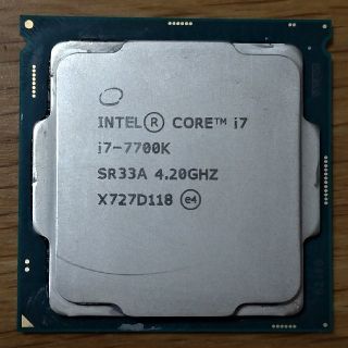 ジャンク　core i7-7700k(PCパーツ)