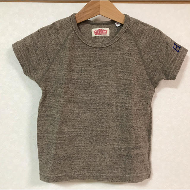 HOLLYWOOD RANCH MARKET(ハリウッドランチマーケット)の美品 ハリウッドランチマーケット ストレッチフライス Tシャツ キッズ M キッズ/ベビー/マタニティのキッズ服男の子用(90cm~)(Tシャツ/カットソー)の商品写真