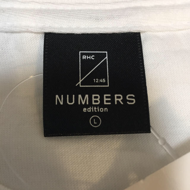 白 サイズL RHC × Numbers edition 別注 Tシャツ