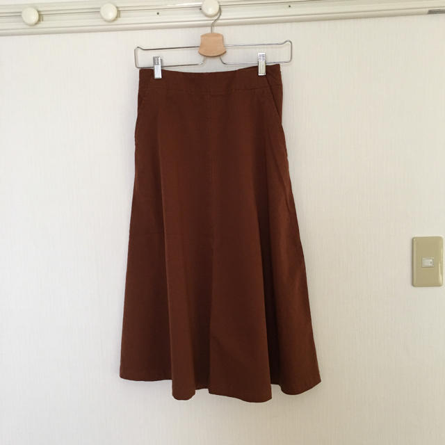 MUJI (無印良品)(ムジルシリョウヒン)のチノイージーフレアスカート レディースのスカート(ひざ丈スカート)の商品写真