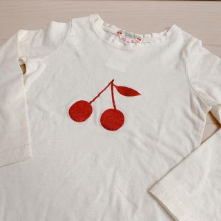 ボンポワン(Bonpoint)のbonpoint 🍒ボンポワン レッドラメチェリーロンT4A(Tシャツ/カットソー)