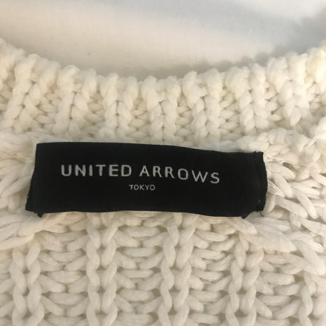 UNITED ARROWS(ユナイテッドアローズ)のユナイテッドアローズ 七部丈コットンニッ レディースのトップス(ニット/セーター)の商品写真