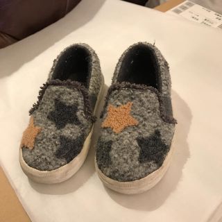 ザラキッズ(ZARA KIDS)のzara baby girl ウールスタースリッポン サイズ20(スリッポン)