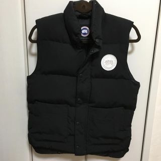 カナダグース(CANADA GOOSE)の限定品！CANADA GOOSE × EDIFICE 別注ダウン ベスト 黒 白(ダウンベスト)