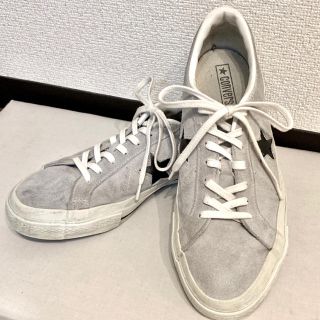 コンバース(CONVERSE)の【レア】日本製コンバース ワンスタースニーカー（スウェード）25.5〜26相当(スニーカー)