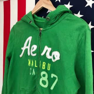 エアロポステール(AEROPOSTALE)のUSA古着 フルジップ パーカー XL エアロポステール(パーカー)