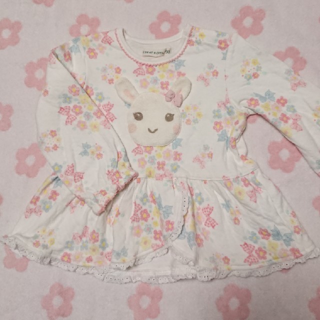 coeur a coeur(クーラクール)の専用♡フラワーブーケ Tシャツ キッズ/ベビー/マタニティのキッズ服女の子用(90cm~)(Tシャツ/カットソー)の商品写真