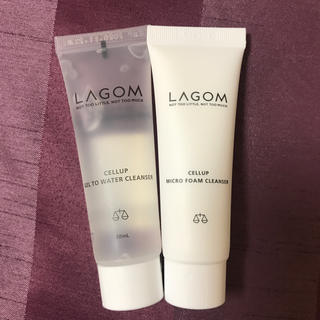 ラーゴム(LAGOM)のLAGOM ミニクレンジング・洗顔セット 新品未使用(クレンジング/メイク落とし)