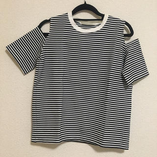 ルカ(LUCA)のLUCA ボーダーオフショルTシャツ(Tシャツ(半袖/袖なし))