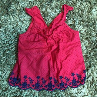 ベビーギャップ(babyGAP)のベビーギャップ フリル フラワー刺繍 キャミソール(タンクトップ/キャミソール)