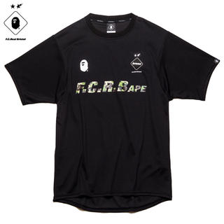エフシーアールビー(F.C.R.B.)のsaruwaku様専用 2XL BAPE FCRB TEAM TEE BLACK(Tシャツ/カットソー(半袖/袖なし))