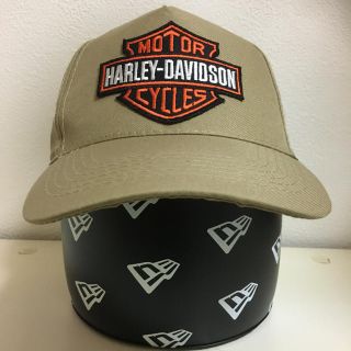 ハーレーダビッドソン(Harley Davidson)のハーレーダビッドソン キャップ ベージュ オレンジロゴ(キャップ)