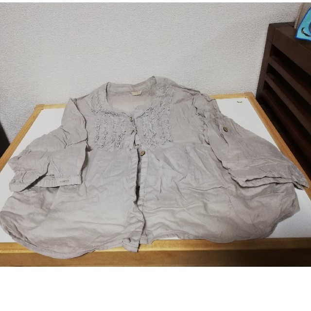 ロングブラウス　七分袖/半袖 レディースのトップス(シャツ/ブラウス(長袖/七分))の商品写真